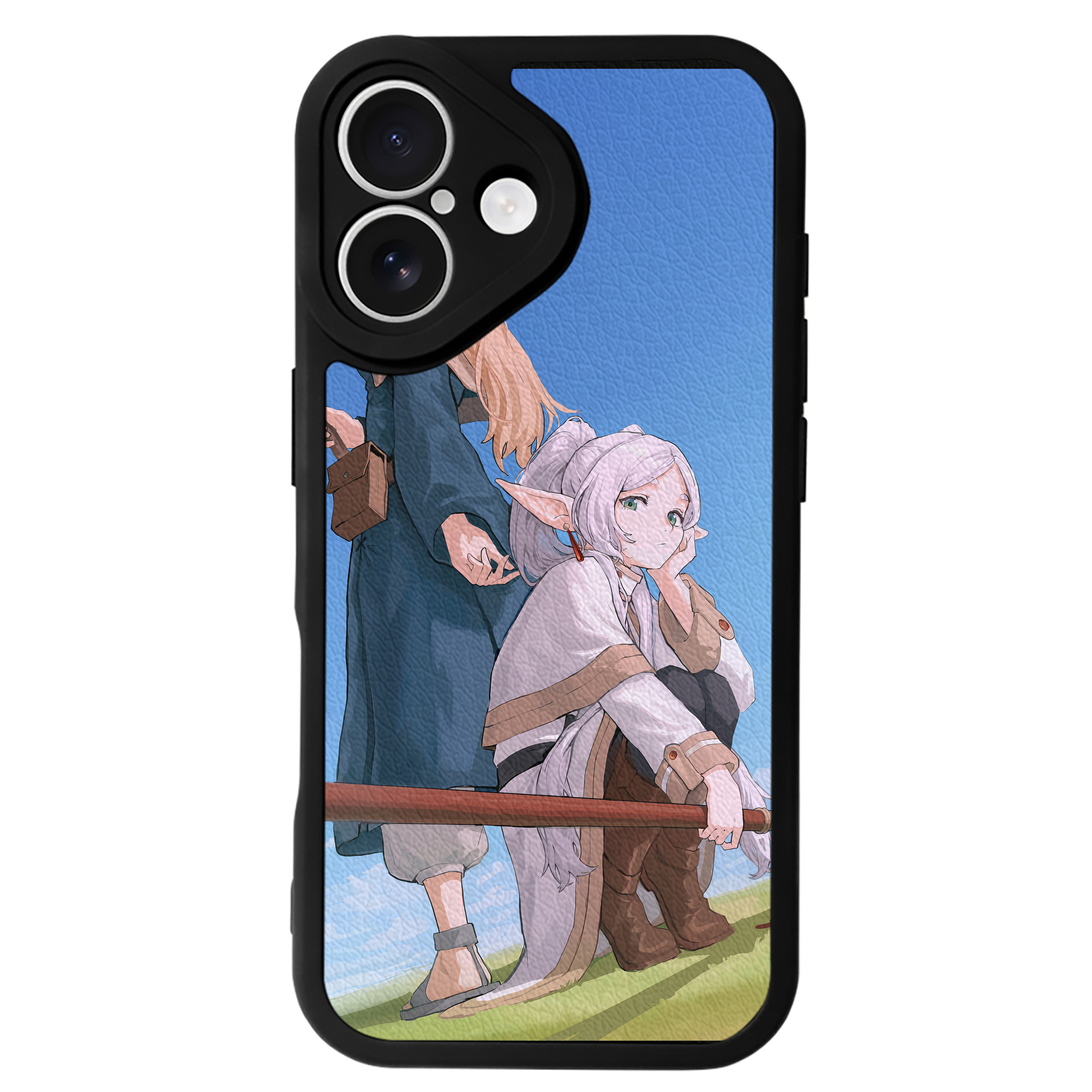 （画像用） 葬送のフリーレン Frieren 【iPhone 16シリーズ対応】シリコンスマホケース（レザー調） 材質：シリコン